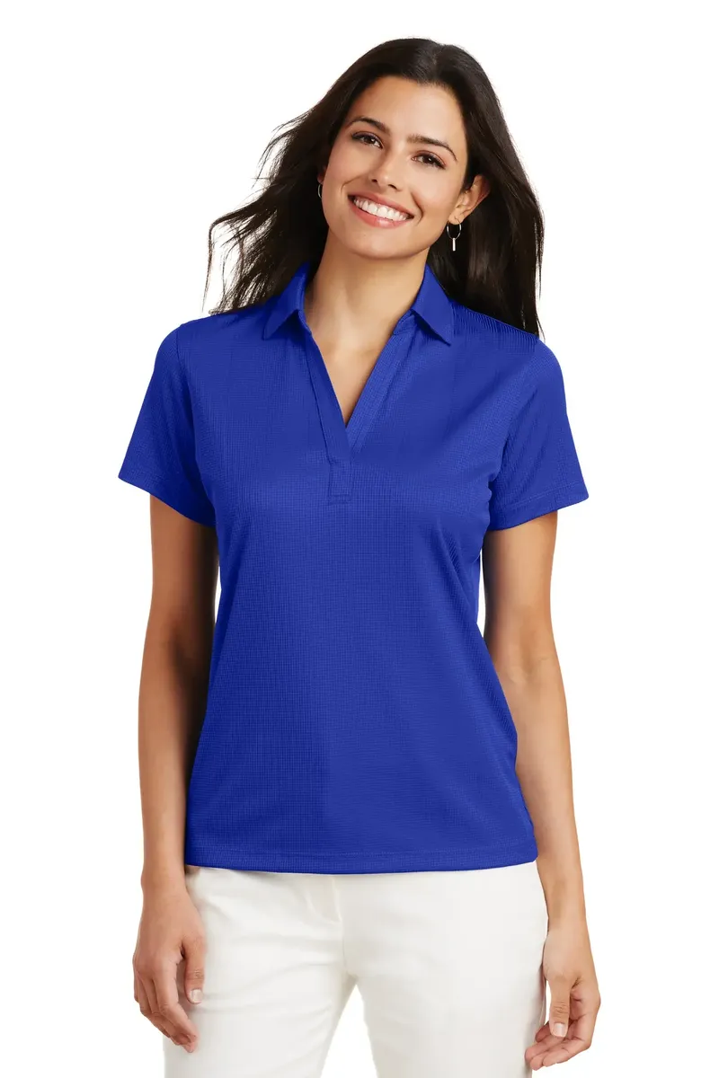 Port Authority® Women's Performance Fine Jacquard Polo. L528 - additional view 3