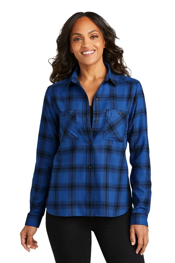 Port Authority® Women's Plaid Flannel Shirt LW669 - additional view 4