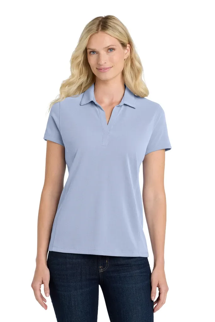 Port Authority ® Women's Poly Oxford Pique Polo. LK582 - additional view 3