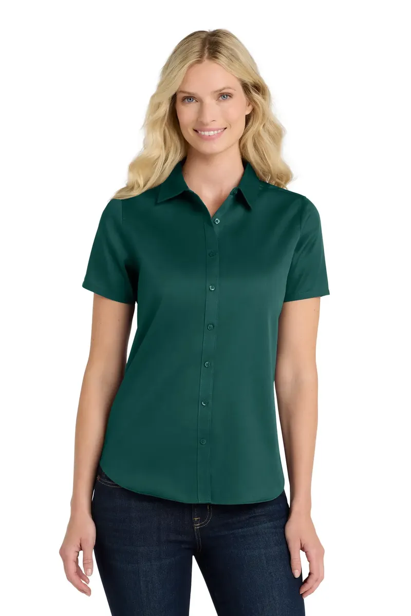 Port Authority® Women's Short Sleeve SuperPro ReactTwill Shirt. LW809 - additional view 16