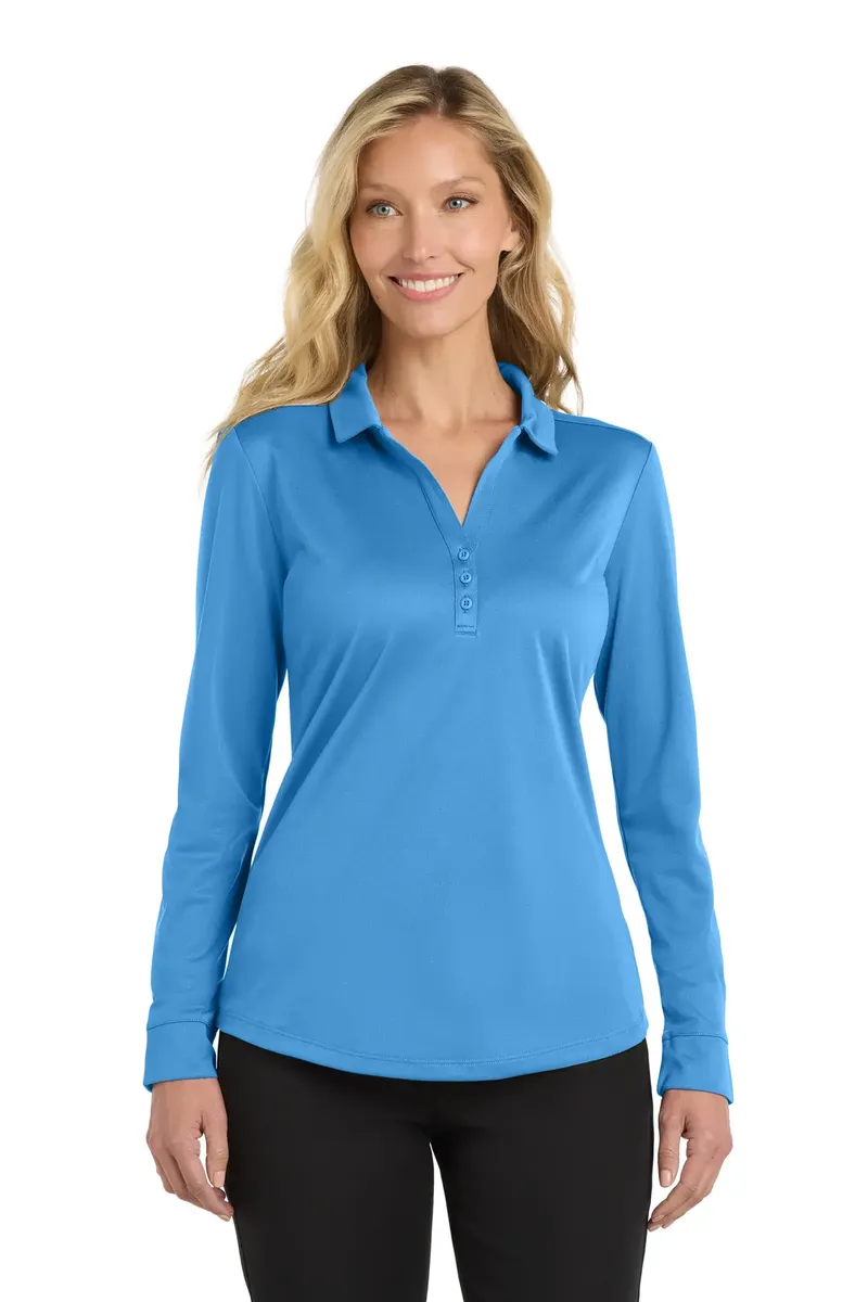 Port Authority ® Women's Silk Touch Performance Long Sleeve Polo. L540LS