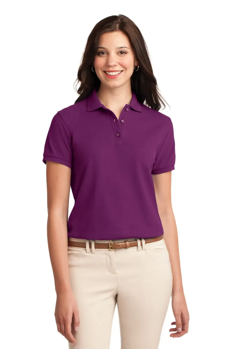 Port Authority® Women's Silk Touch Polo.  L500 - additional view 1