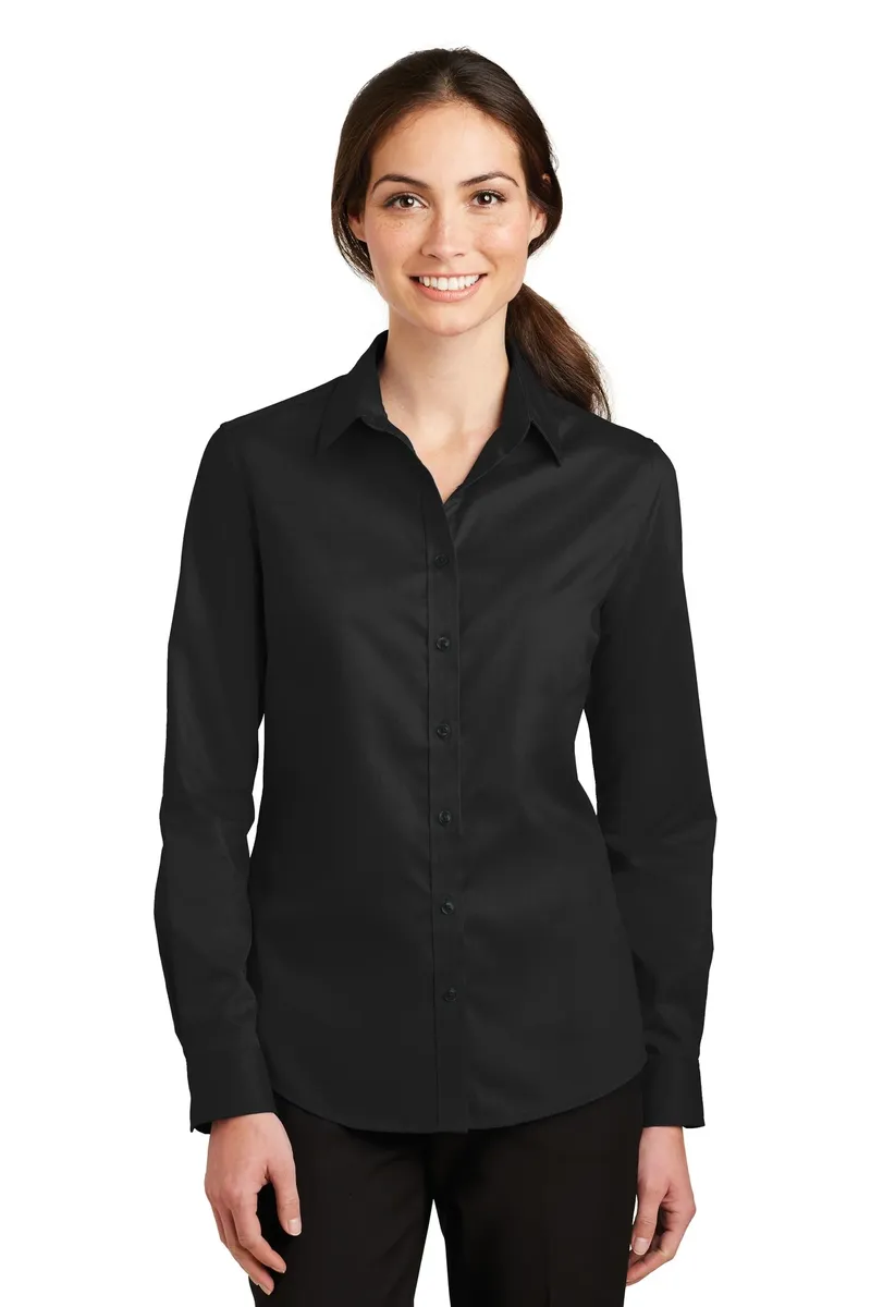 Port Authority® Women's SuperPro Twill Shirt. L663 - additional view 4