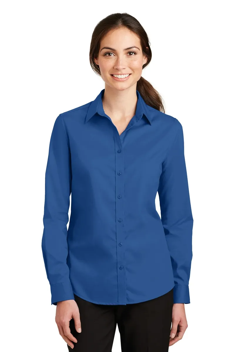 Port Authority® Women's SuperPro Twill Shirt. L663 - additional view 6
