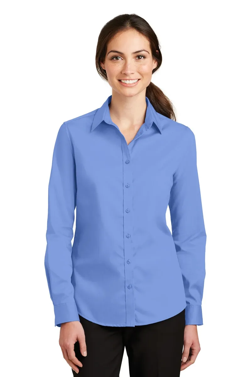 Port Authority® Women's SuperPro Twill Shirt. L663 - additional view 2