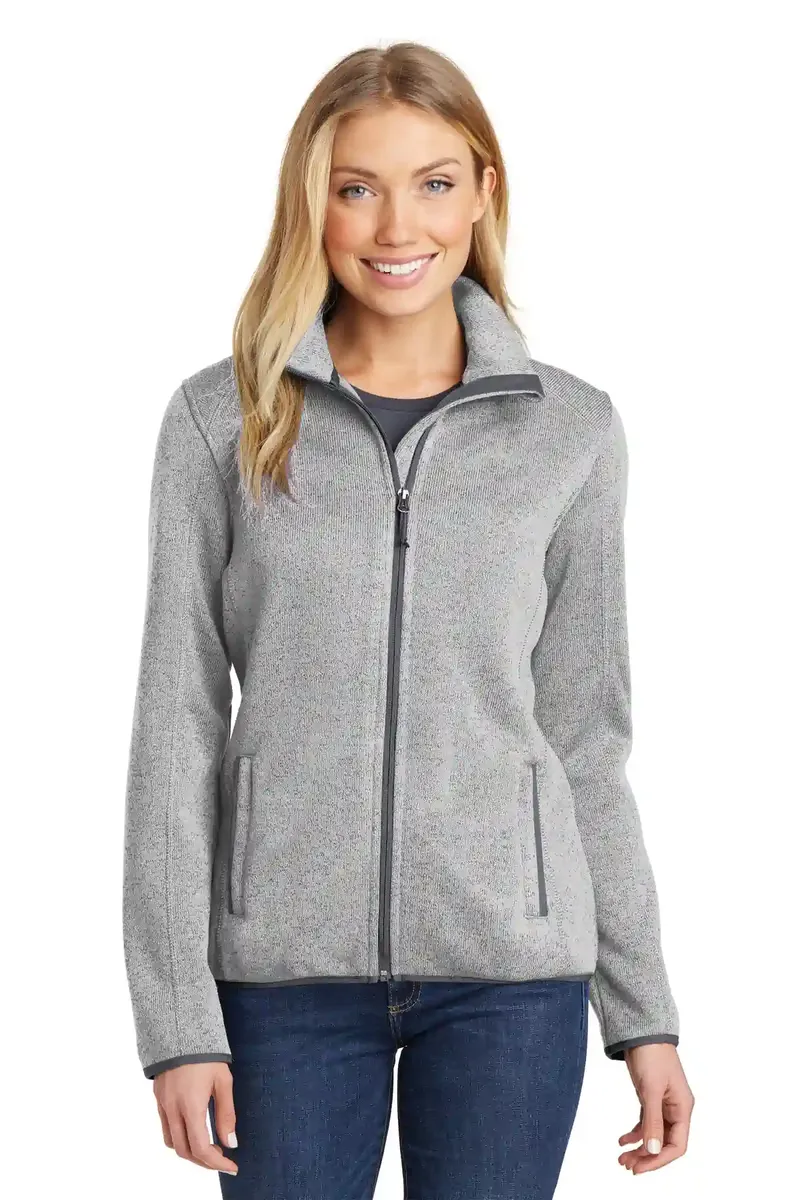 Port Authority® Women's Sweater Fleece Jacket. L232 - additional view 3