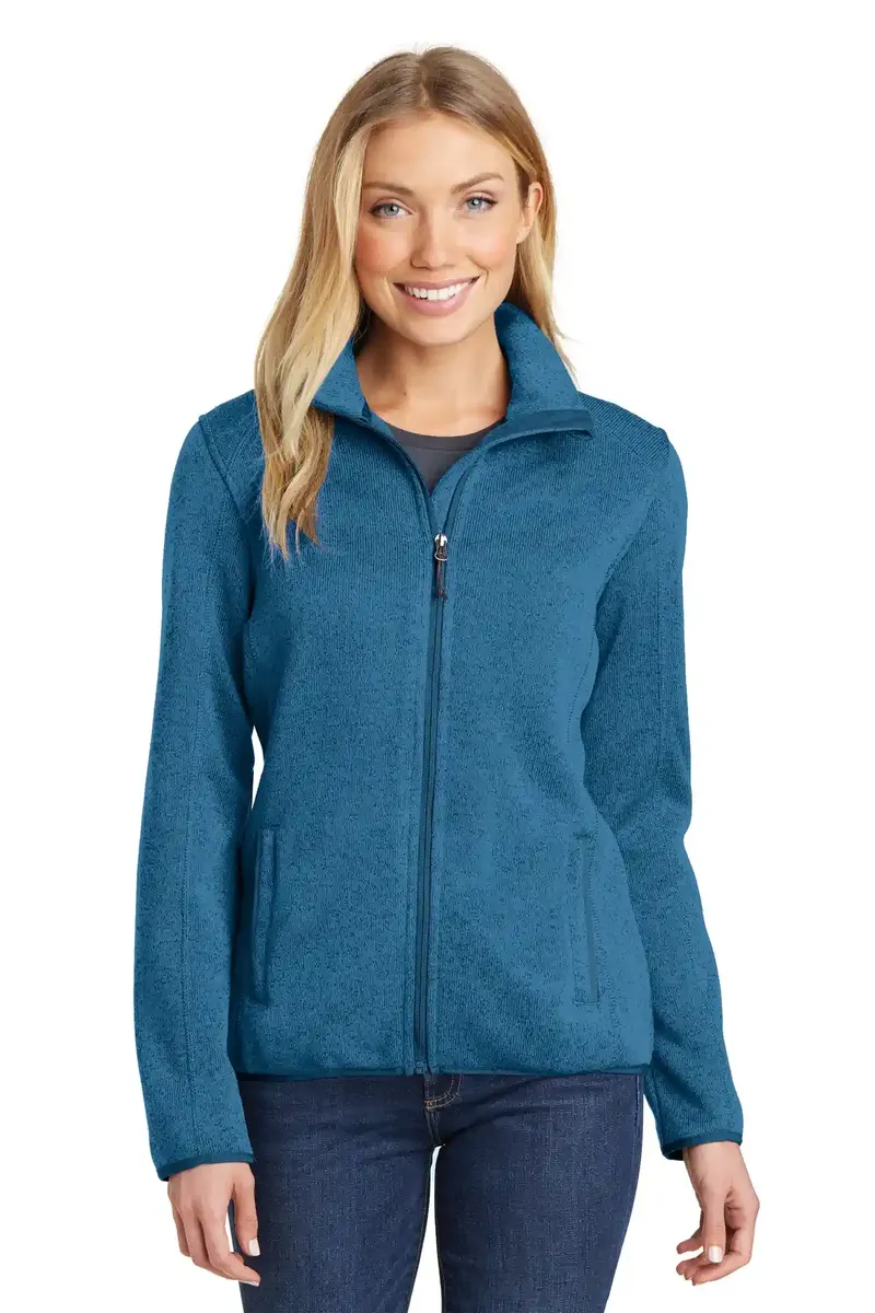Port Authority® Women's Sweater Fleece Jacket. L232 - additional view 2