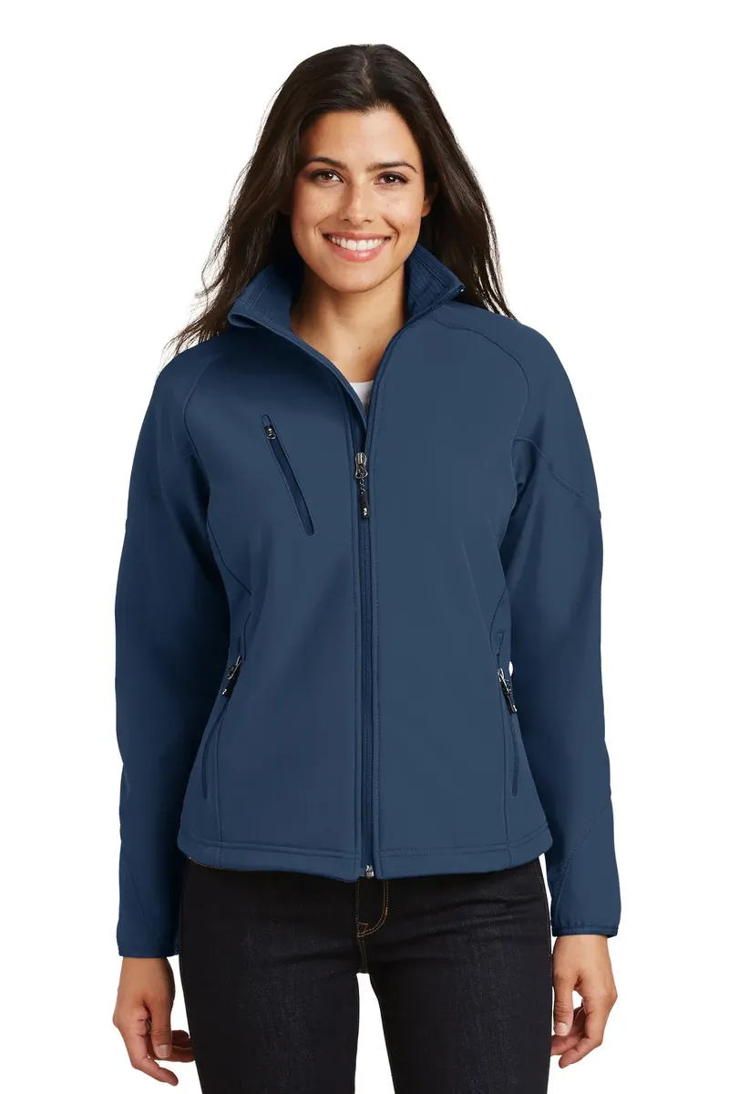 Port Authority® Women's Textured Soft Shell Jacket. L705 - additional view 1