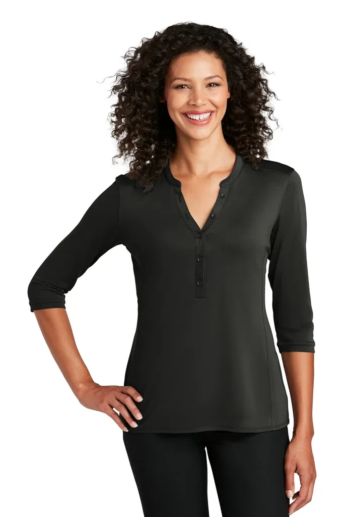 Port Authority ®  Women's UV Choice Pique Henley LK750 - additional view 4