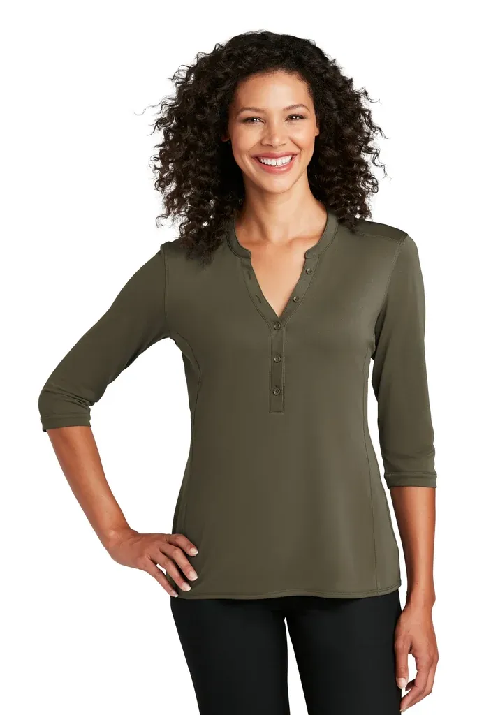 Port Authority ®  Women's UV Choice Pique Henley LK750 - additional view 1