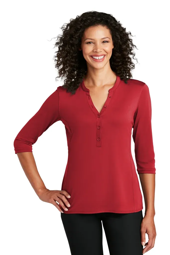 Port Authority ®  Women's UV Choice Pique Henley LK750 - additional view 8