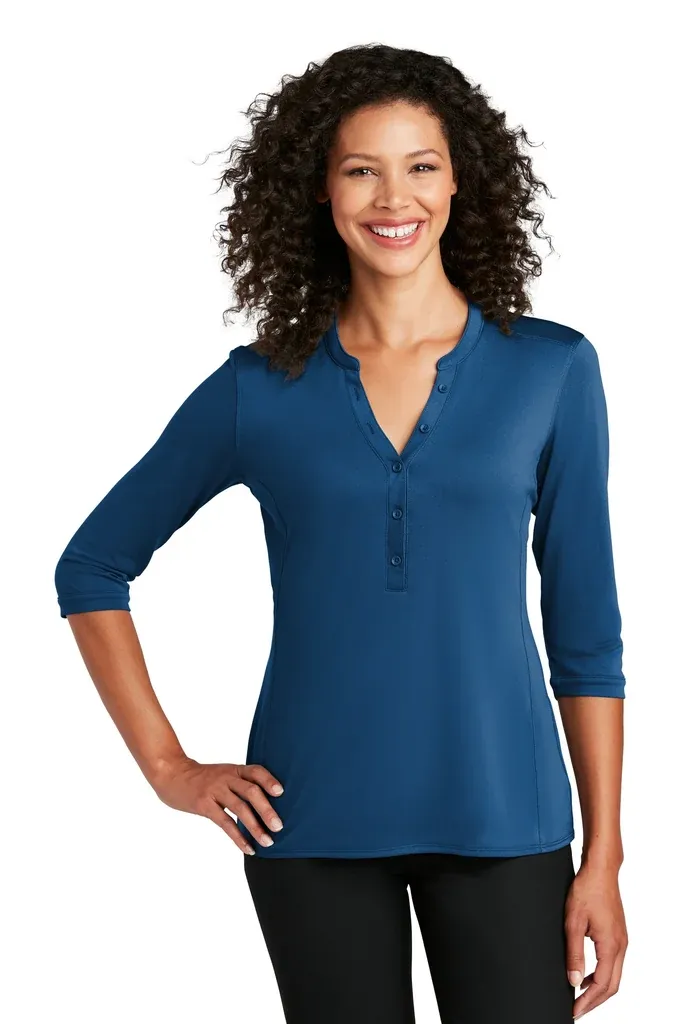 Port Authority ®  Women's UV Choice Pique Henley LK750 - additional view 3
