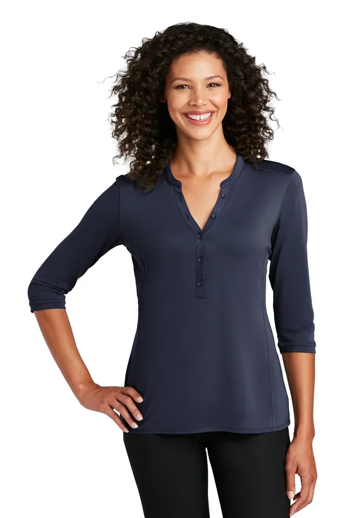 Port Authority ®  Women's UV Choice Pique Henley LK750 - additional view 2