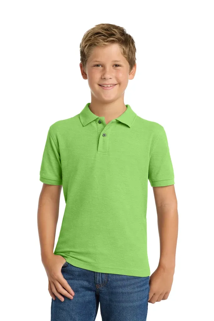 Port Authority® Youth Silk Touch Polo.  Y500 - additional view 4