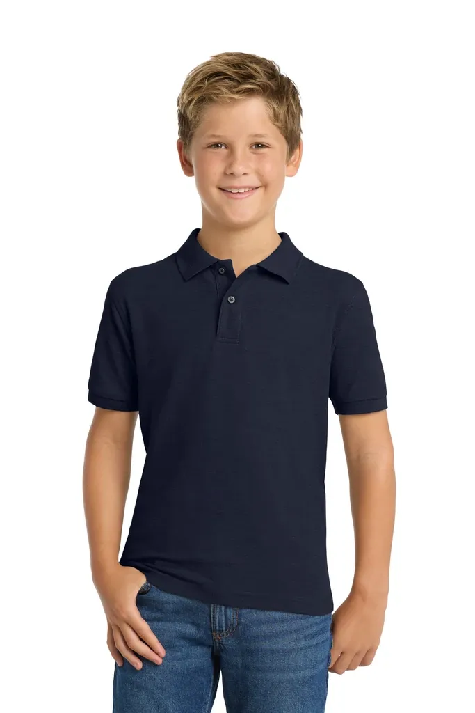 Port Authority® Youth Silk Touch Polo.  Y500 - additional view 1