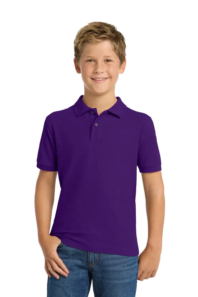 Port Authority® Youth Silk Touch Polo.  Y500 - additional view 8