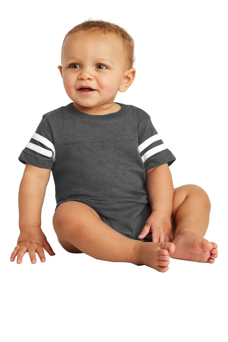 Rabbit Skins Infant Football Fine Jersey Bodysuit. RS4437 - additional view 3