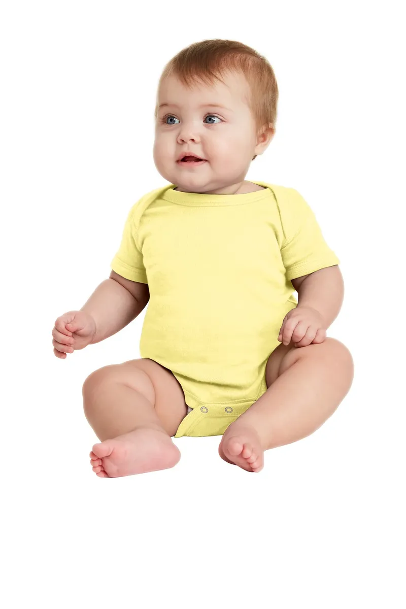Rabbit Skins Infant Short Sleeve Baby Rib Bodysuit. RS4400 - additional view 16