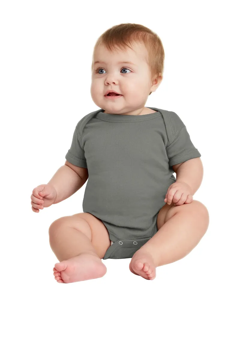 Rabbit Skins Infant Short Sleeve Baby Rib Bodysuit. RS4400 - additional view 14