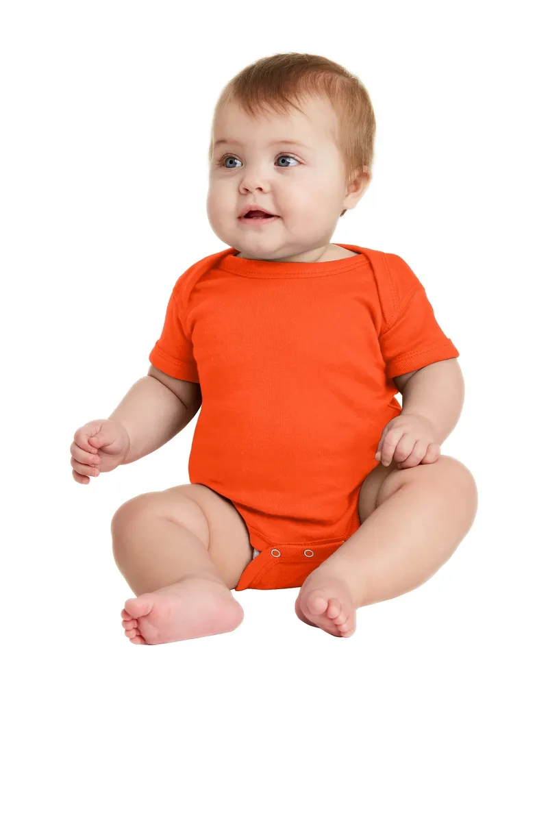 Rabbit Skins Infant Short Sleeve Baby Rib Bodysuit. RS4400 - additional view 8