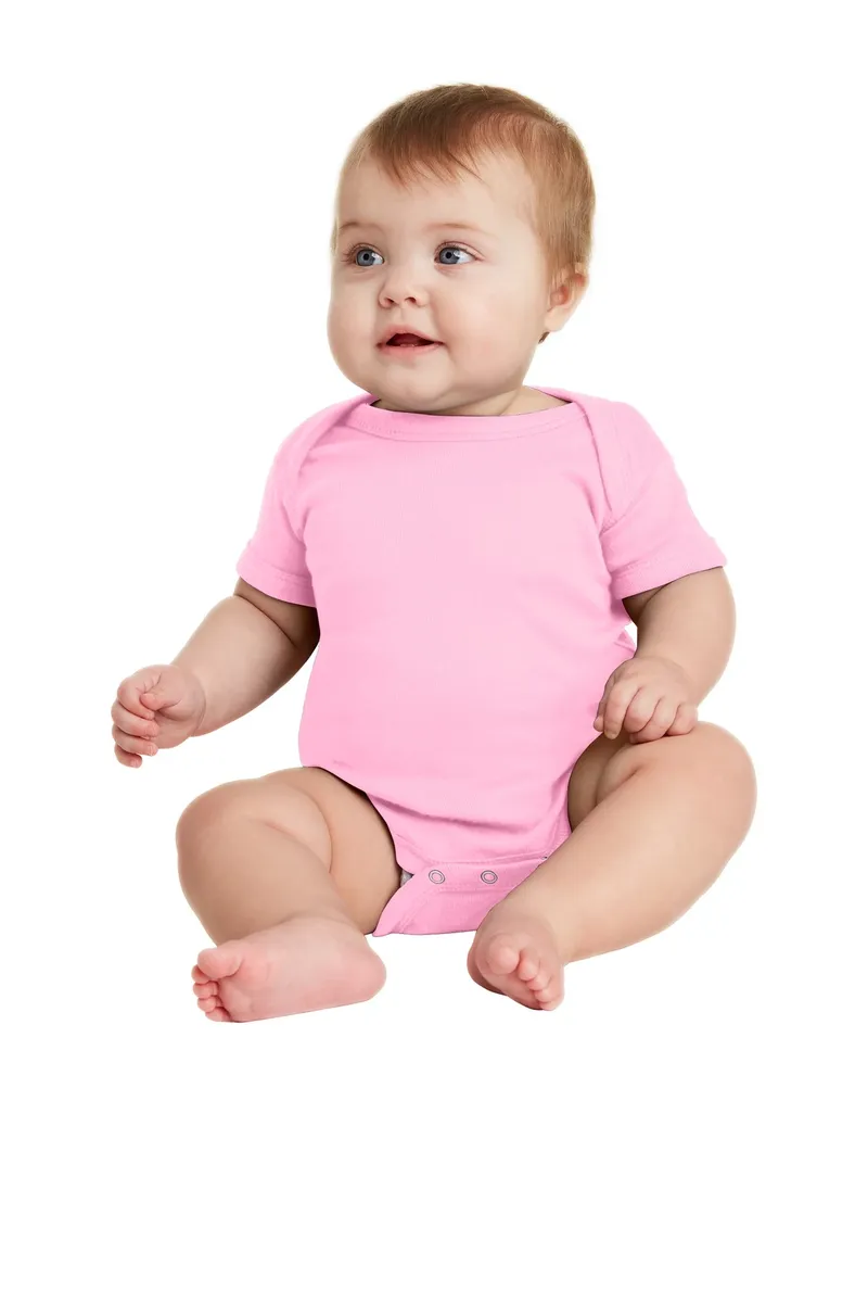Rabbit Skins Infant Short Sleeve Baby Rib Bodysuit. RS4400 - additional view 10
