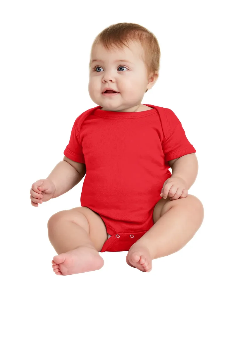 Rabbit Skins Infant Short Sleeve Baby Rib Bodysuit. RS4400 - additional view 13