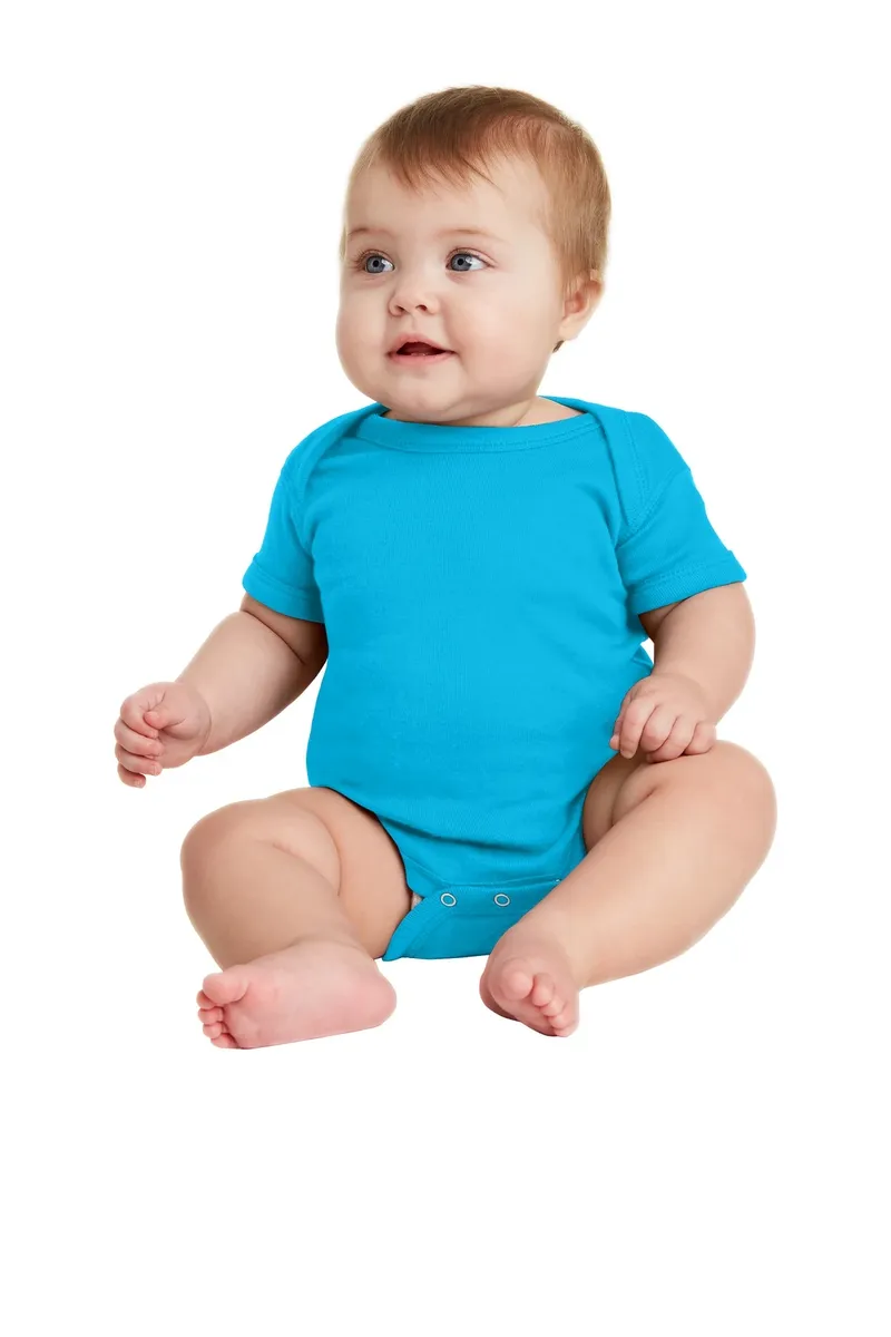 Rabbit Skins Infant Short Sleeve Baby Rib Bodysuit. RS4400 - additional view 12