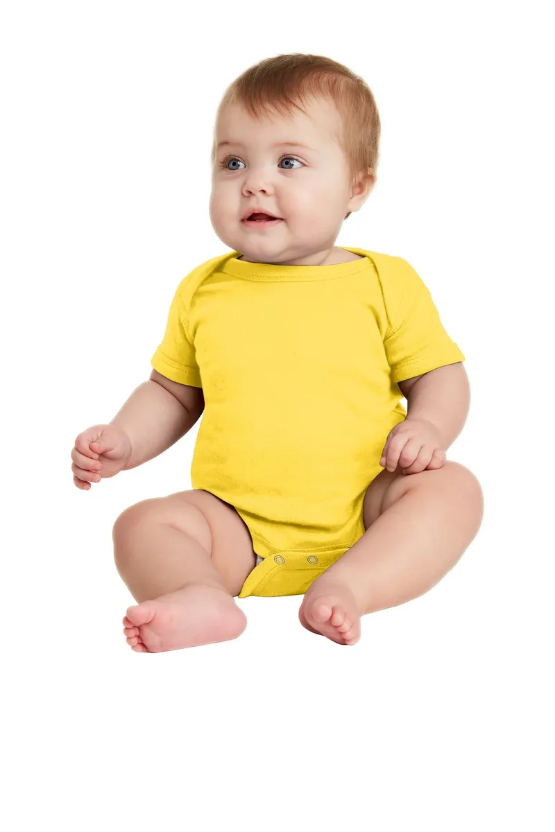 Rabbit Skins Infant Short Sleeve Baby Rib Bodysuit. RS4400 - additional view 11