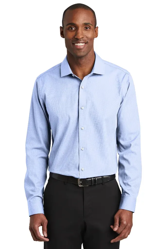 Red House ® Slim Fit Nailhead Non-Iron Shirt. RH390