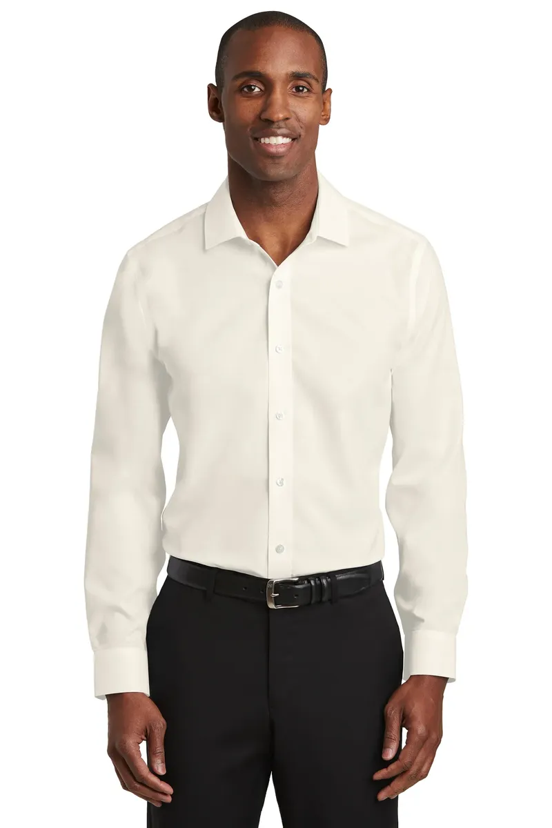 Red House®  Slim Fit Pinpoint Oxford Non-Iron Shirt. RH620 - additional view 1
