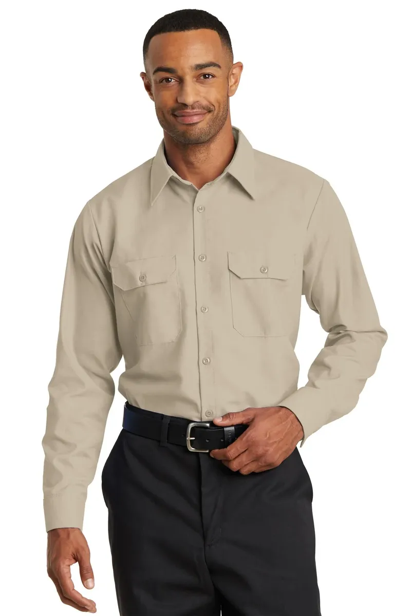 DISCONTINUED Red Kap® Long Sleeve Solid Ripstop Shirt. SY50