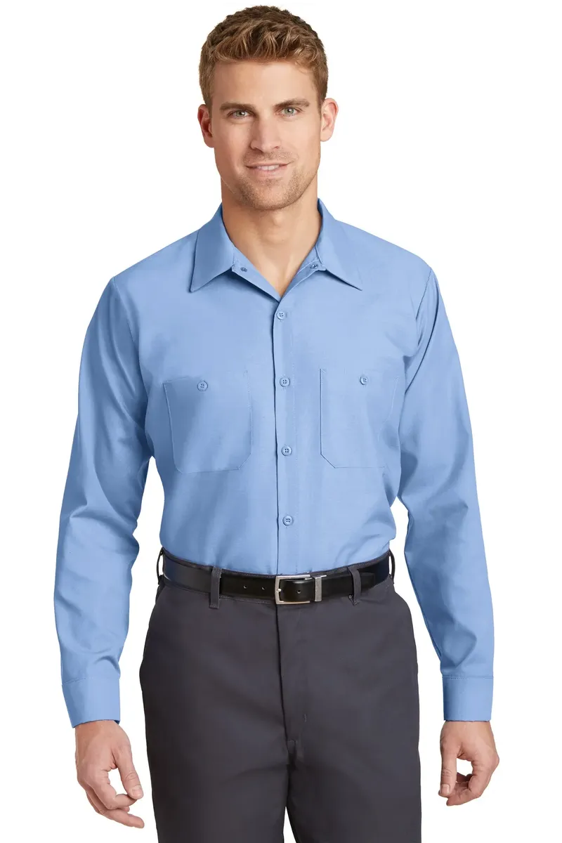 Red Kap® Long Size Long Sleeve Industrial Work Shirt. SP14LONG