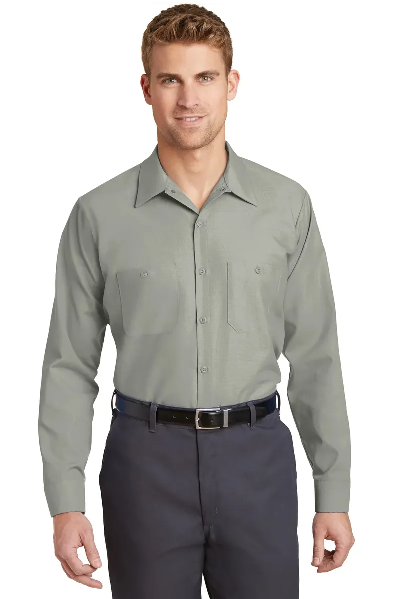 Red Kap® Long Size  Long Sleeve Industrial Work Shirt. SP14LONG - additional view 4