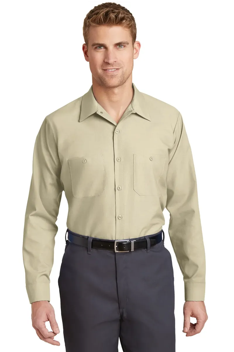 Red Kap® Long Size  Long Sleeve Industrial Work Shirt. SP14LONG - additional view 2