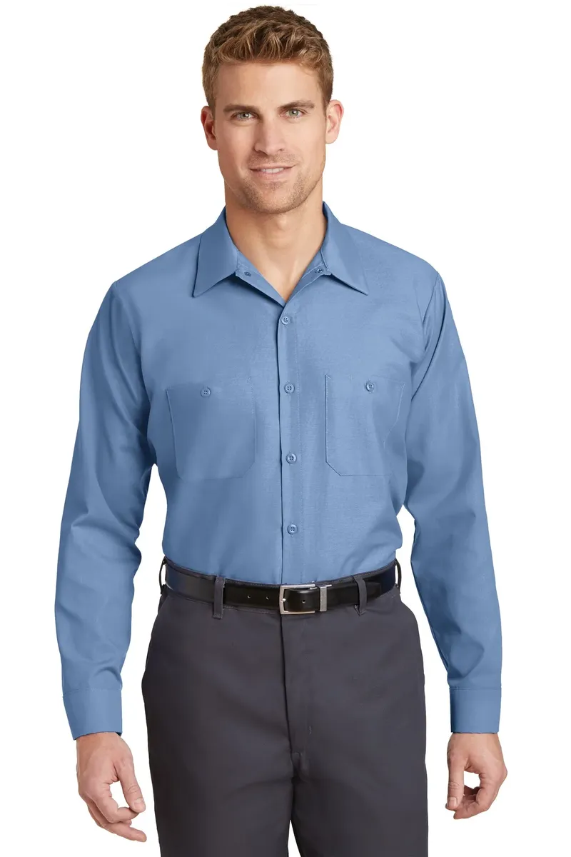 Red Kap® Long Size  Long Sleeve Industrial Work Shirt. SP14LONG - additional view 7