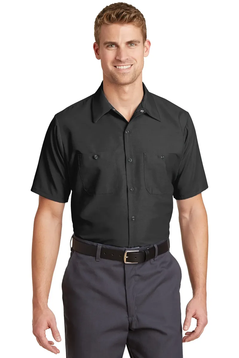 Red Kap® Long Size  Short Sleeve Industrial Work Shirt. SP24LONG - additional view 1
