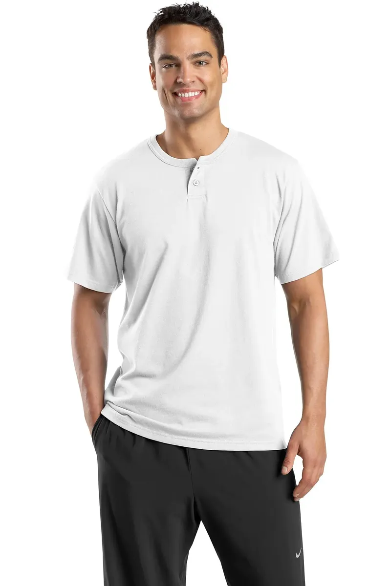 DISCONTINUED Sport-Tek® Short Sleeve Henley. T210