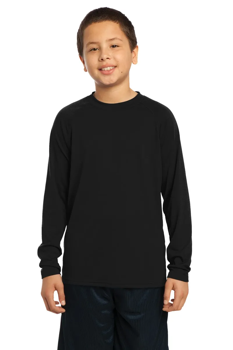 DISCONTINUED Sport-Tek® Youth Long Sleeve Ultimate Performance Crew. YST700LS - additional view 1