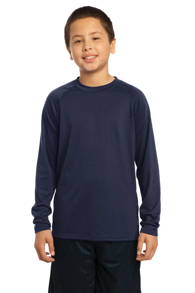 DISCONTINUED Sport-Tek® Youth Long Sleeve Ultimate Performance Crew. YST700LS