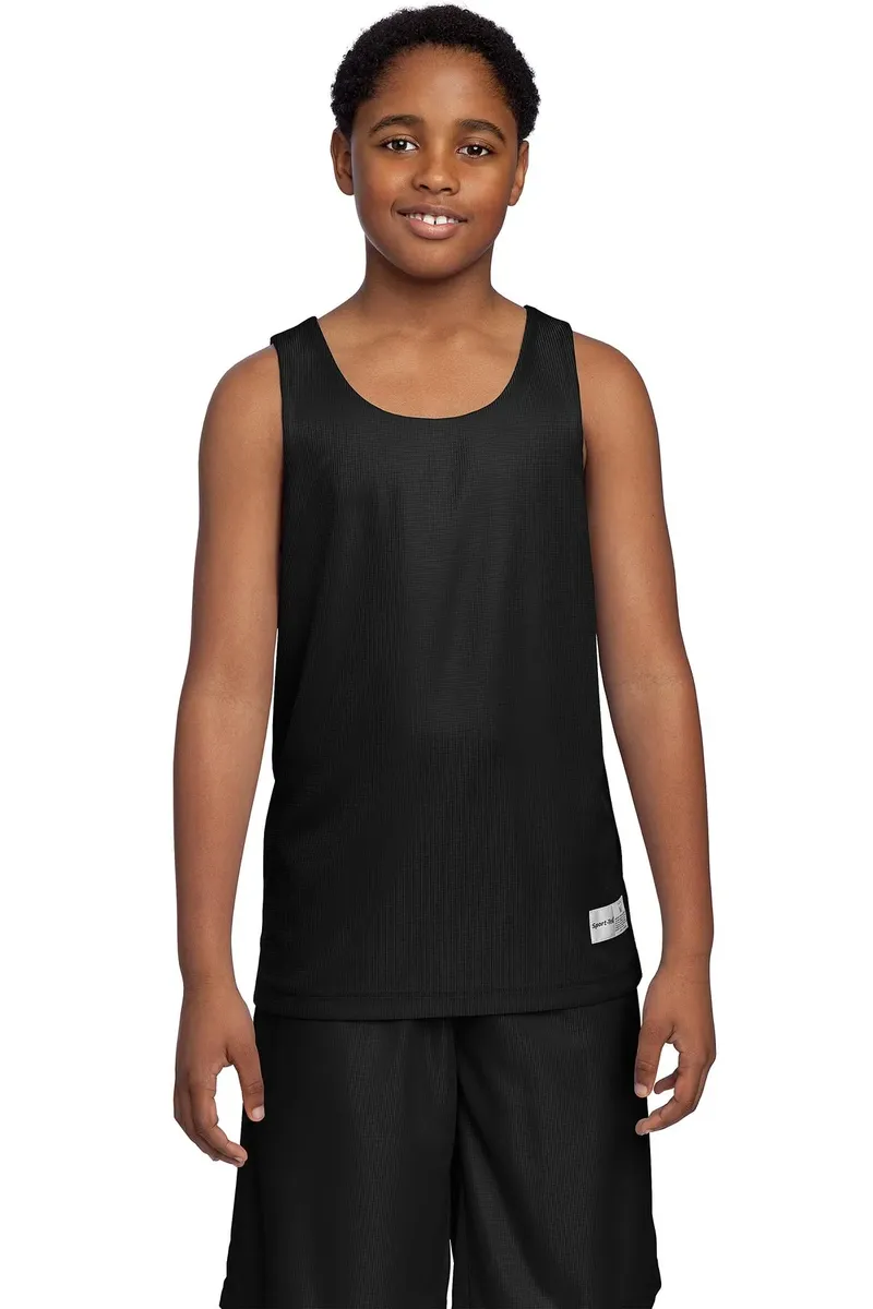 DISCONTINUED Sport-Tek® Youth PosiCharge® Mesh Reversible Tank. YT550 - additional view 7