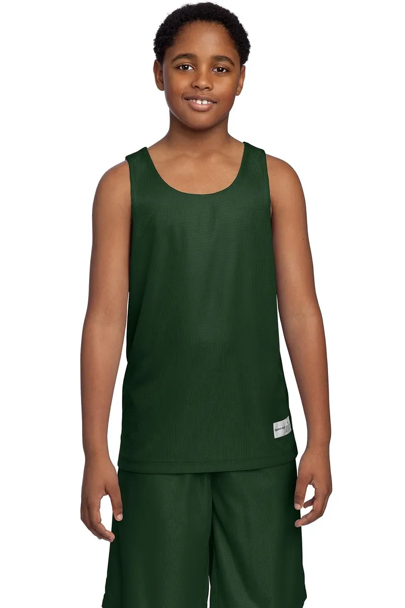 DISCONTINUED Sport-Tek® Youth PosiCharge® Mesh Reversible Tank. YT550 - additional view 1