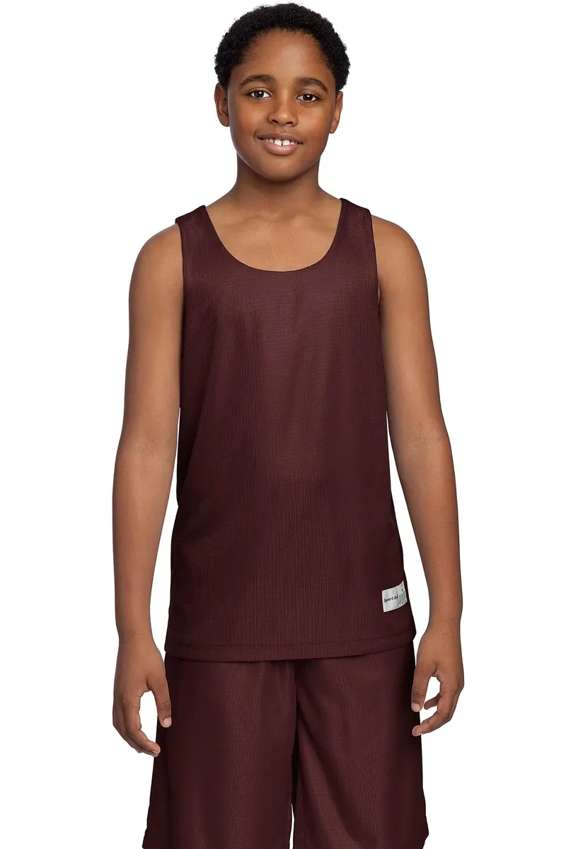 DISCONTINUED Sport-Tek® Youth PosiCharge® Mesh Reversible Tank. YT550