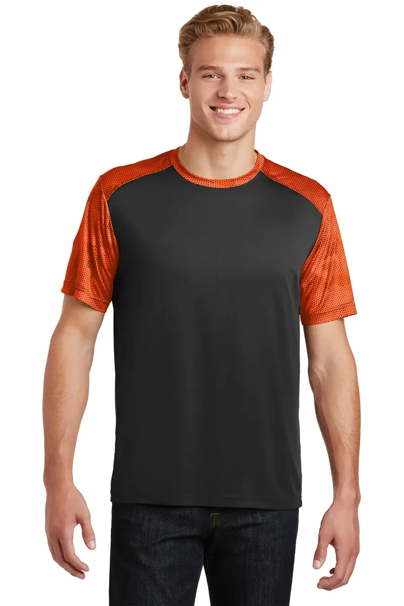 Sport-Tek® CamoHex Colorblock Tee. ST371 - additional view 1