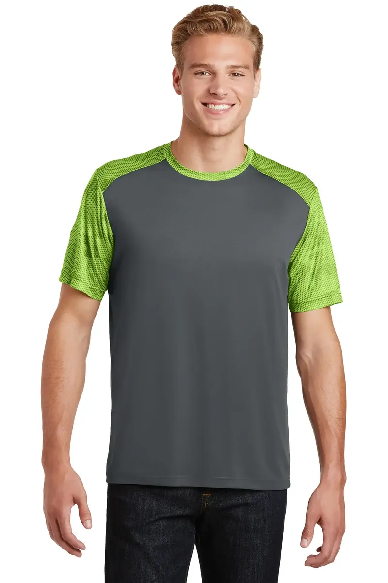 Sport-Tek® CamoHex Colorblock Tee. ST371 - additional view 2
