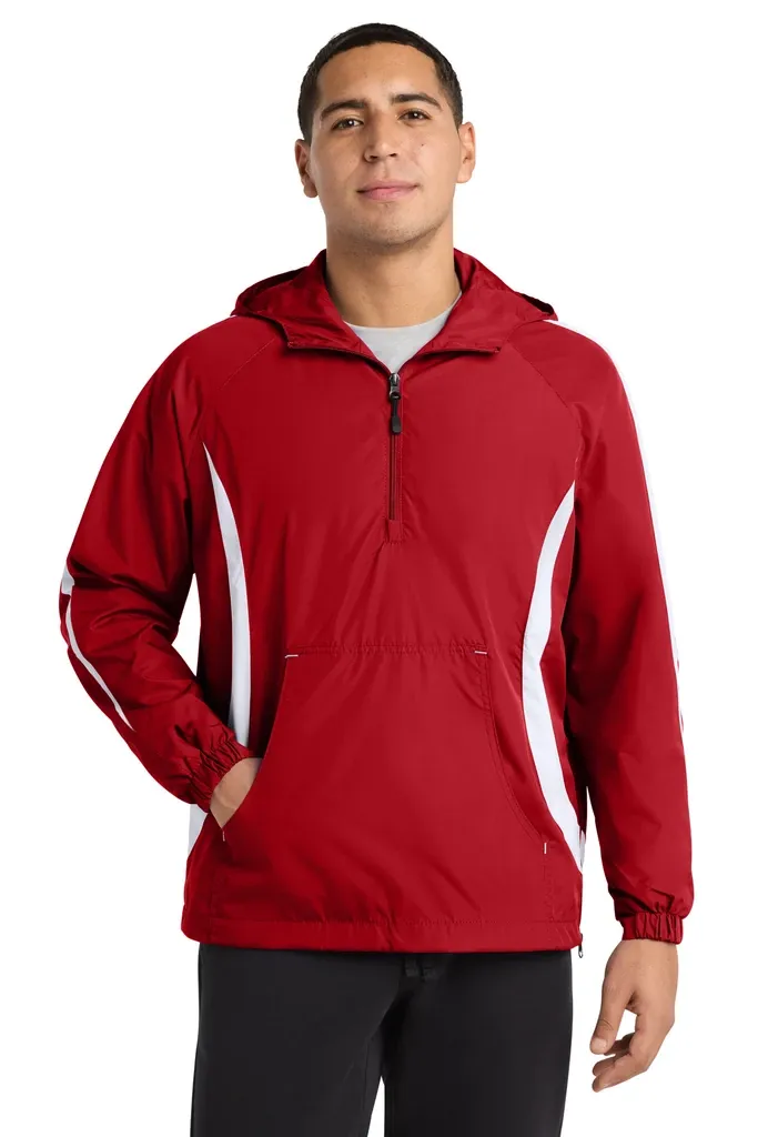 Sport-Tek® Colorblock Raglan Anorak. JST63