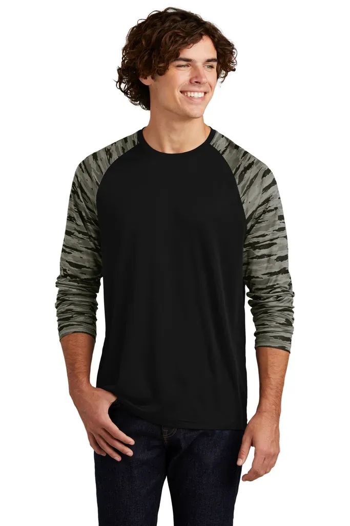 Sport-Tek® Drift Camo Colorblock Long Sleeve Tee ST376LS - additional view 3
