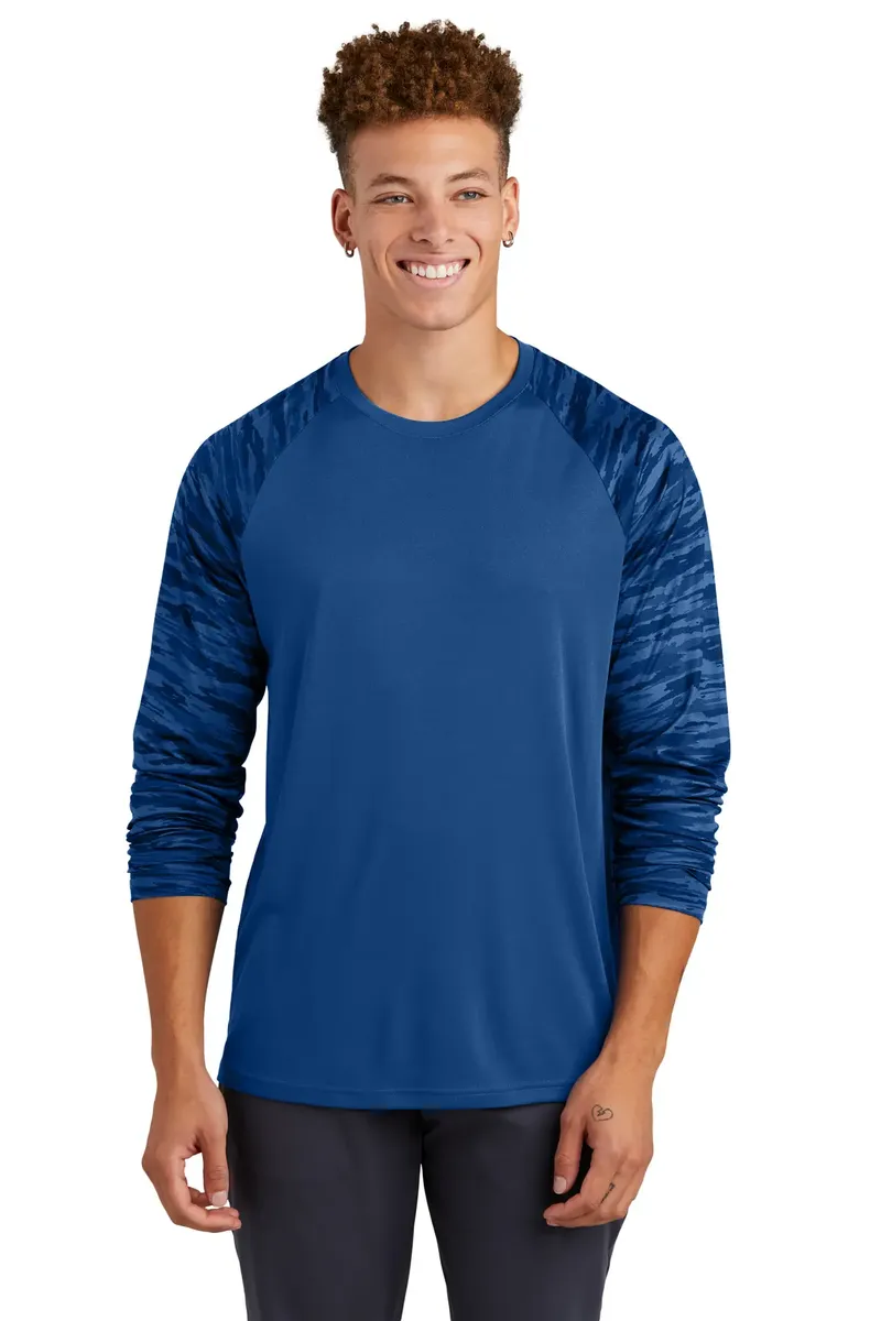 Sport-Tek® Drift Camo Colorblock Long Sleeve Tee ST376LS - additional view 5