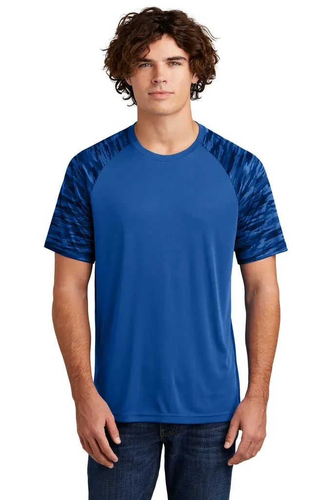 Sport-Tek® Drift Camo Colorblock Tee ST376 - additional view 6