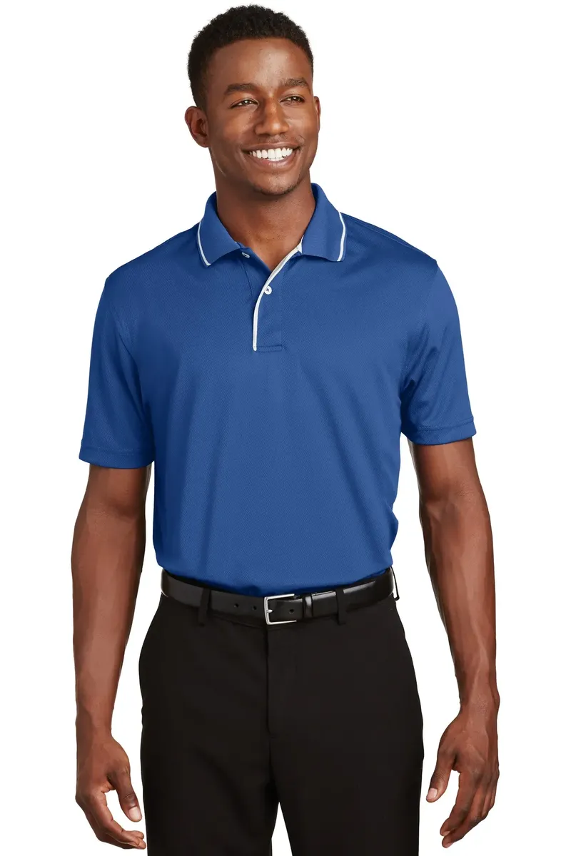 Sport-Tek® Dri-Mesh® Polo with Tipped Collar and Piping.  K467 - additional view 2