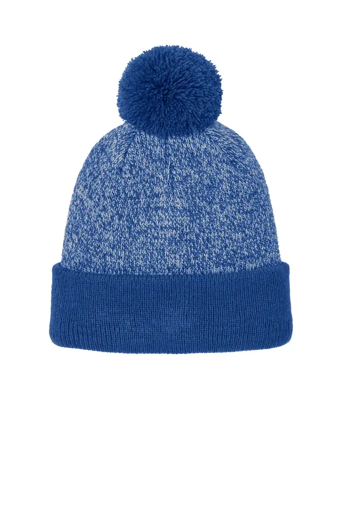 Sport-Tek® Halftime Heather Pom Beanie STC68 - additional view 3